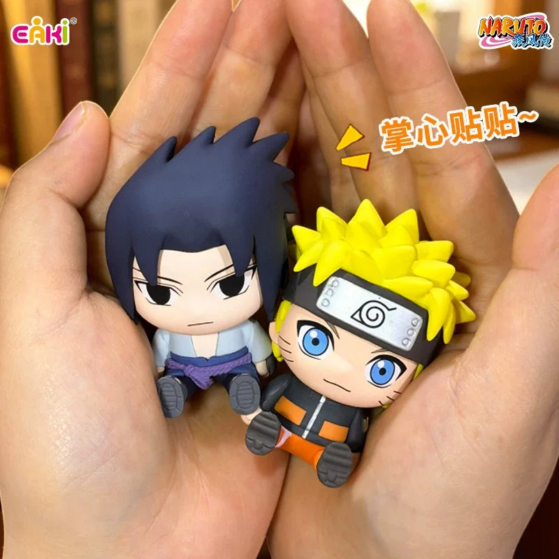 Authentic Stock Eaki Wind Transmission Sticker Sit Series Sasuke Itachi Trendy Play Anime Character Peripheral Blind Box
