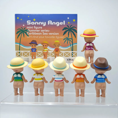 Cute Sonny Blind Box Toys Summer Series Mini Anime Action Figures Ornaments Collection Dolls Fans Christmas Birthday Gifts