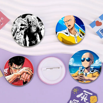One Punch Man Saitama Brooch