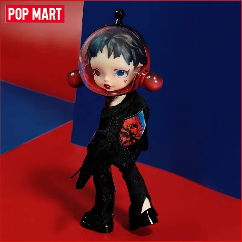 Pop Mart Skullpanda Bjd Nana Figures Baby Series Flower Blooming Figure Pink Green SP Art Toy Limited Dolls Surprise Toy Gift
