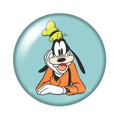 Pluto Goofy Dogs Glass Cabochon