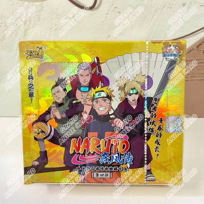 KAYOU Genuine Naruto Cards T2W9 T4W8 Booster Box Anime TCG Rare SE BP CR MR Ninja World Fight Chapter Collection Kids Toy Gift