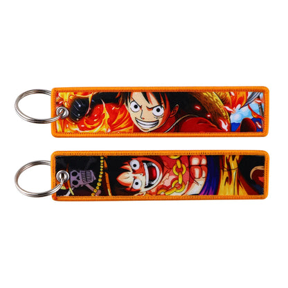 Anime Embroidery Keychain