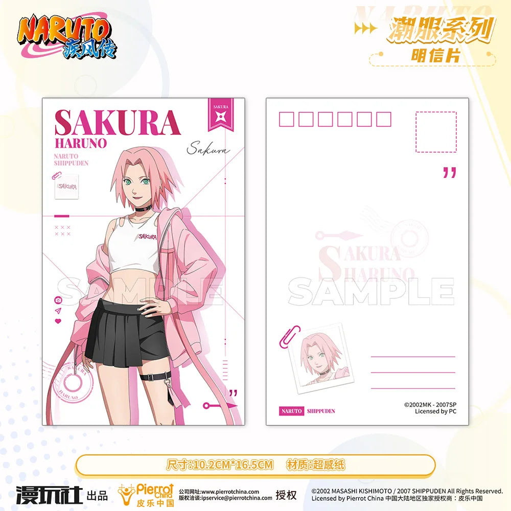 Naruto Uchiha Sasuke Obito Sakura Kakashi Itachi China Official Authorization Hype Clothes Series Postcard