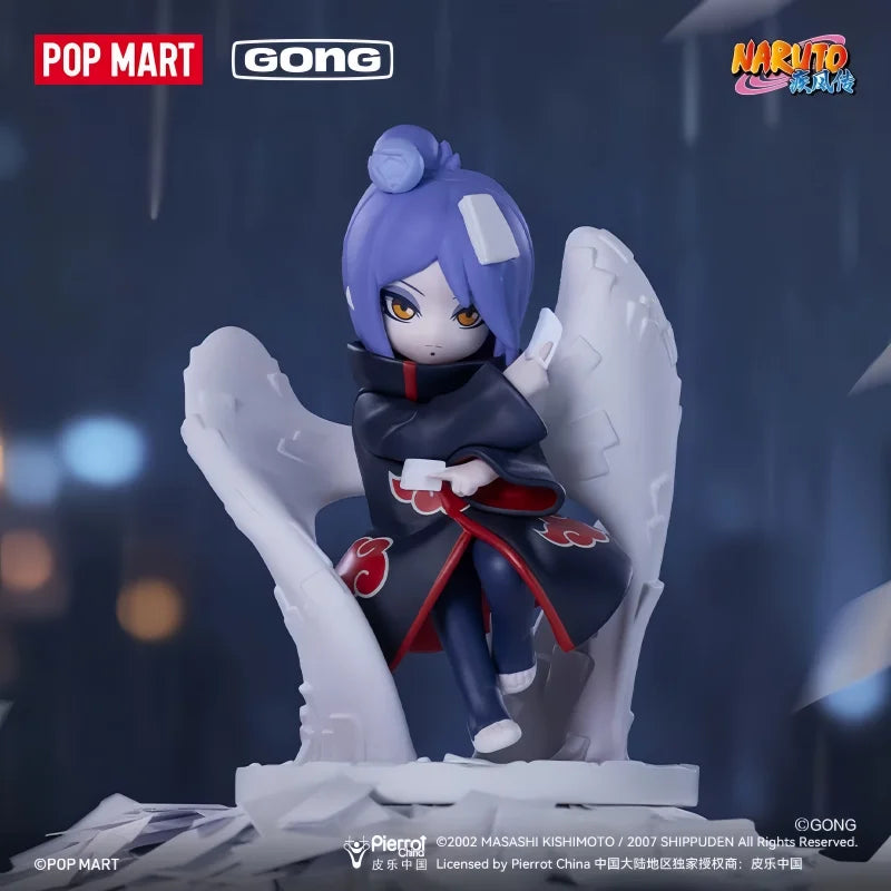 Original POP MART GONG Naruto Shippuden Akatsuki Arc Series Blind Box Trendy Toys Mystery Box Guess Action Figure Birthday Gifts