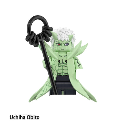 Anime Naruto Sasuke Uchiha Itachi Kakashi Jiraiya Tsunade Obito Indora Mini Blocks Figure WM6155 WM6154 WM6153 Collectible