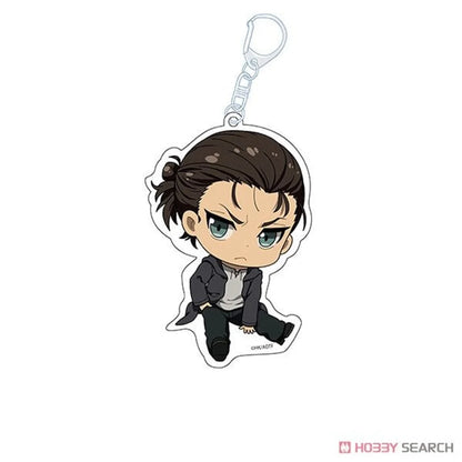 Anime Figure Attack on Titan Acrylic Keychain Model Cosplay Plate Holder Topper Birthday Fans Christmas Desk Decor Plate Gift