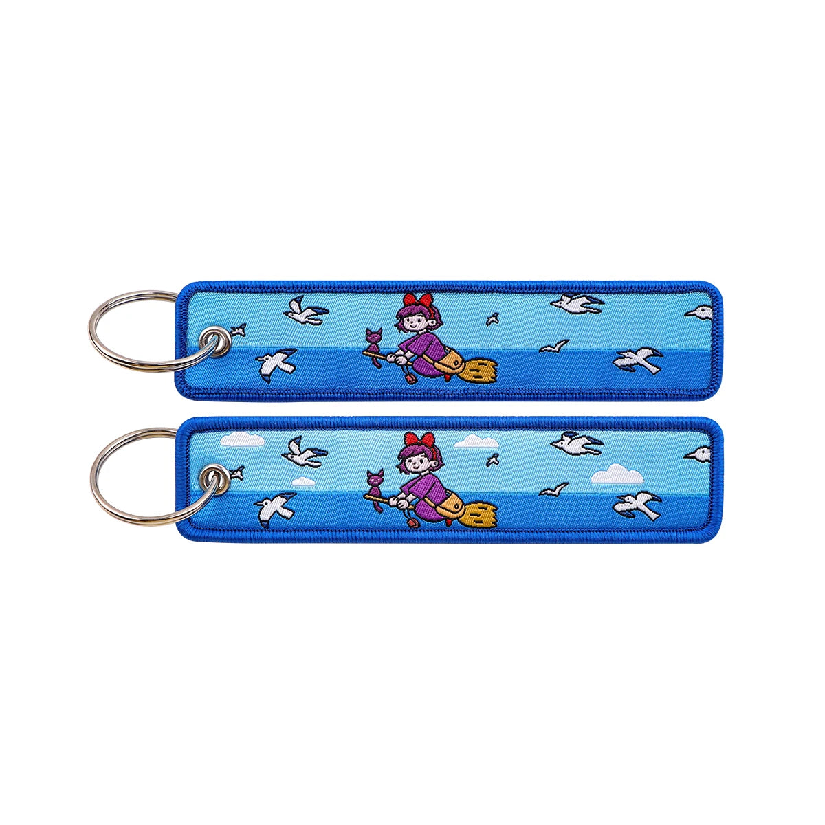 Anime Character Embroidery Keychain