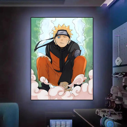 Hot N-Naruto Anime Poster Posters Decorative Paintings Study Bedroom Bar Background Wall Murals Gifts