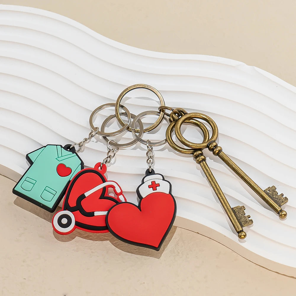 Medical Stethoscope Keychain