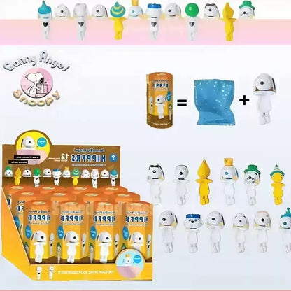 Cartoon Snoopy Angel Blind Box Desktop Computer Screen Ornament Cute Mini Series Figurines Dolls Christmas Birthday Toys Gifts
