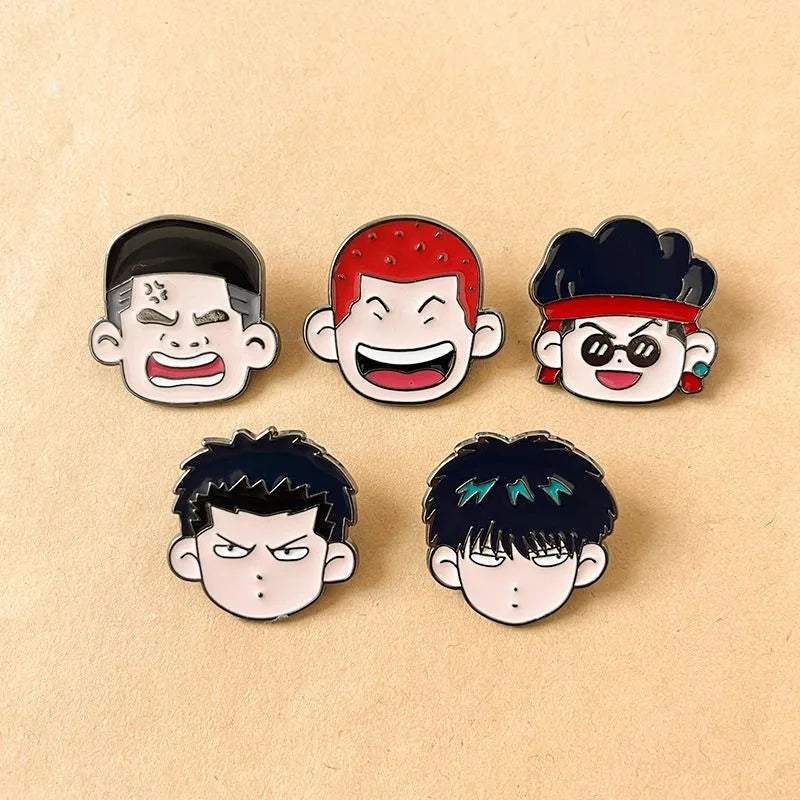 Slam Dunk Sakuragi Rukawa Brooch