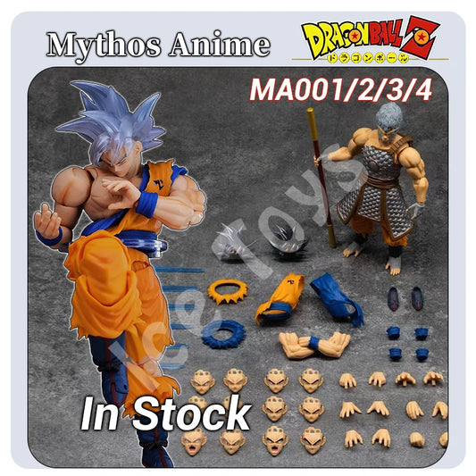 In Stock Mythos Anime MA001-MA004 Armor Goku Dragon Ball SSB Super Saiyan Blue SHF Action Figure Anime Model Toys