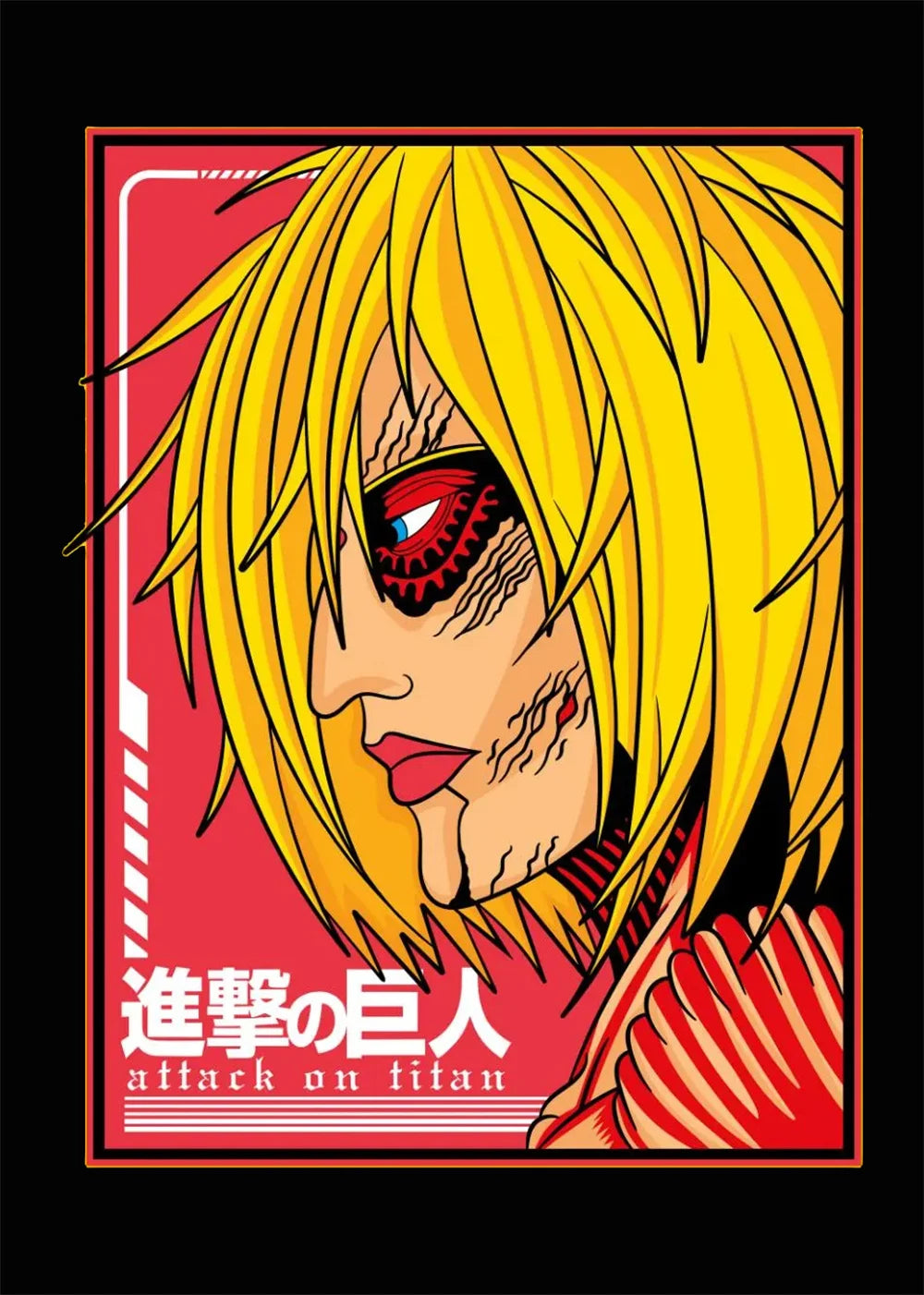 Modern Art Attack on Titan Anime Poster, Anime Lover Gift, Home Living Room/room Decoration Canvas Painting Cuadros