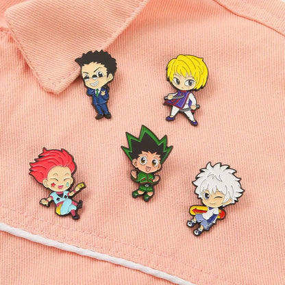 Chibi Enamel Pins Custom Eren Mikasa Armin Levi Brooches Lapel Badges Cartoon Jewelry Gift for Fans Friends Attack on Titan