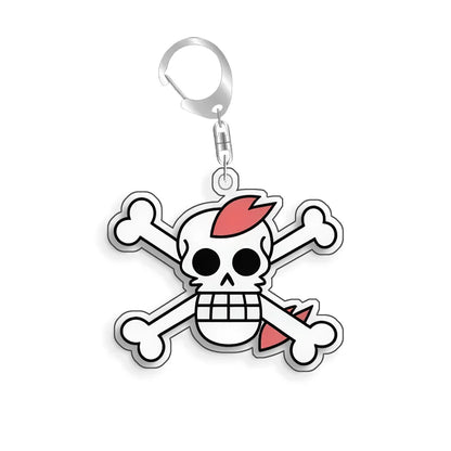 Keychain OP OPTCG Card Straw Hat Piates Brook Backpack Pendant Anime Game Fans Gift Recycled Acrylic Decoration Rare Card Toy5cm