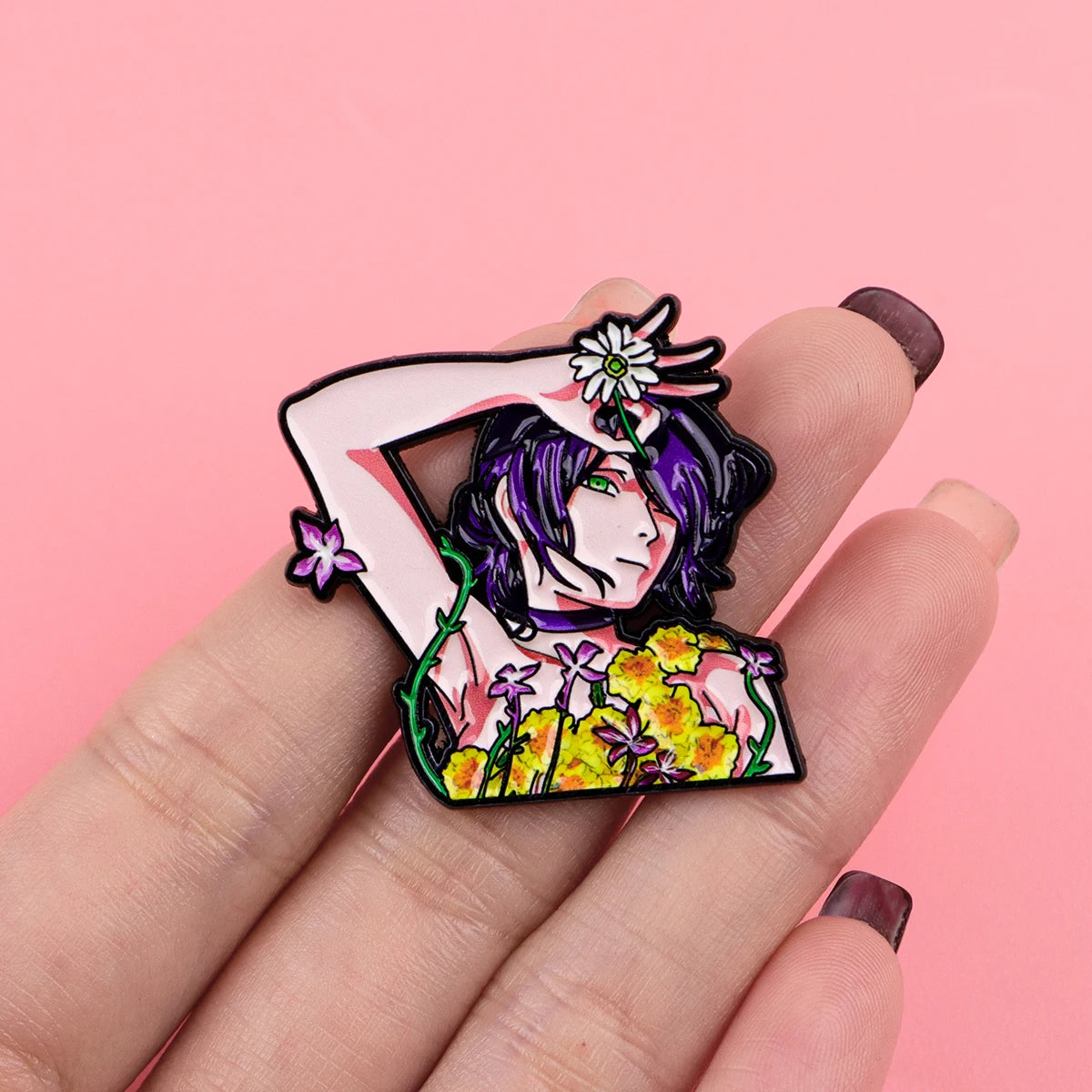 Anime Characters Heart Enamel Pin