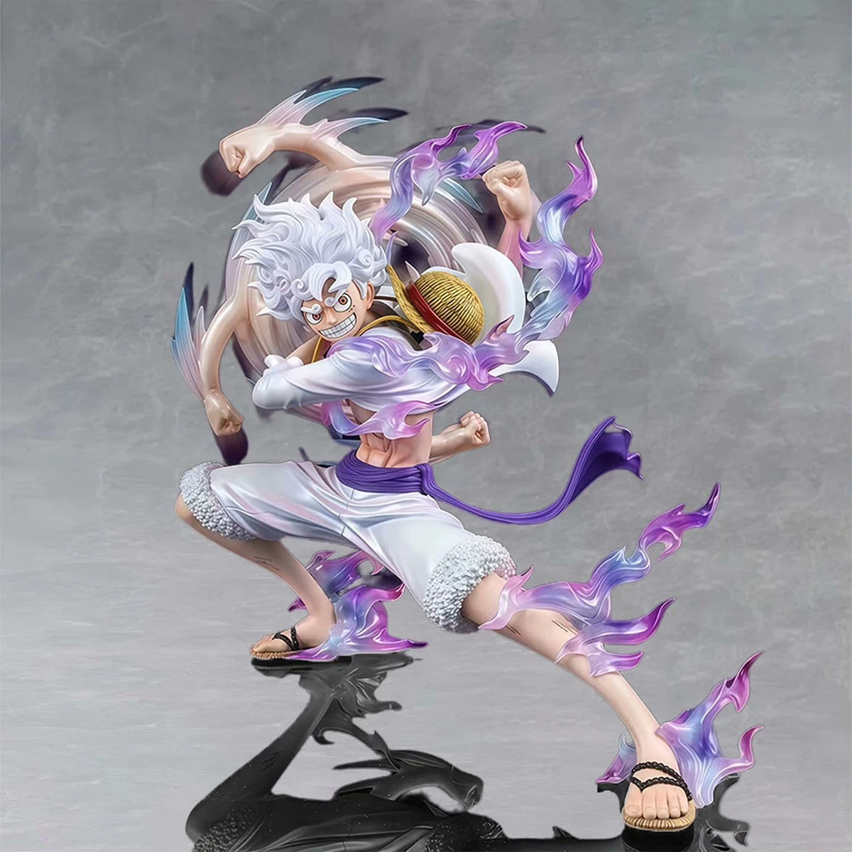 19cm/7.48in Anime One Piece Luffy Figure Gear 5 Luffy Action Figure Statue Collection Model Toy Gift