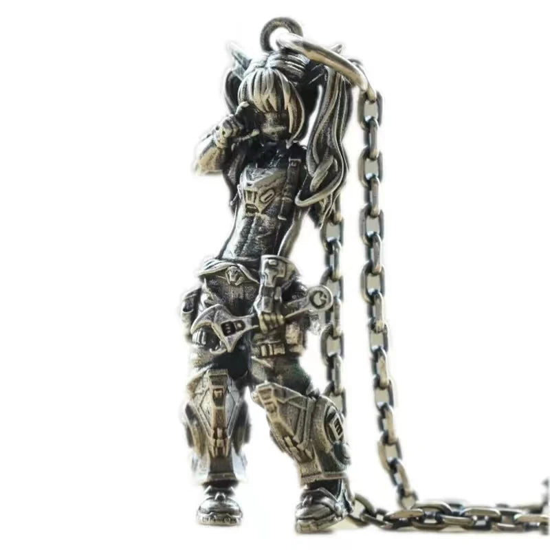 Anime Mecha Girl Pendant Necklace