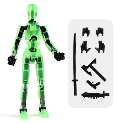 3D Printed Multi-Jointed Movable Shapeshift Robot Action Figure with Full Articulation for Stop Motion Animation 5 Action Figure
