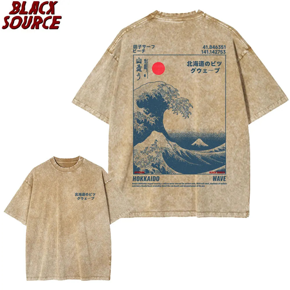 Hokkaido Wave Vintage T-Shirt