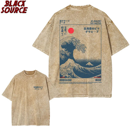 Hokkaido Wave Vintage T-Shirt