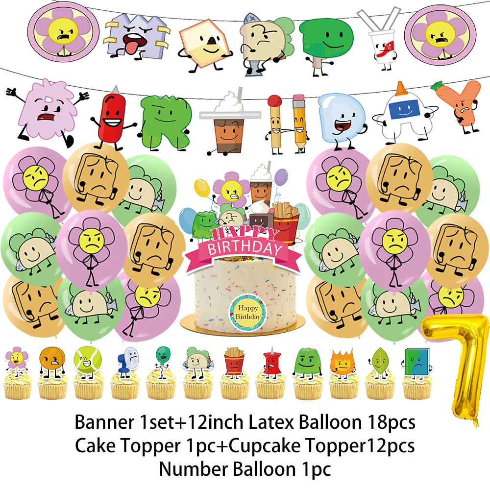 Battle For Dreaming Island Birthday Backdrop Set