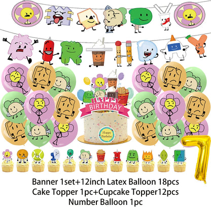 Battle For Dreaming Island Birthday Backdrop Set