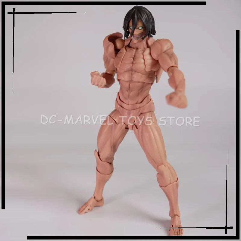 In Stock Arkham Factory Kaiyodo Revoltech Amazing Yamaguchi Attack On Titan Eren Ko Model Anime Action Collection Figures Toys