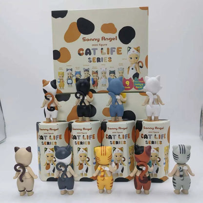 Mini Sonny Blind Box Cat Life And Dog Time Series Collection Anime Figure Ornament Doll Fans Kid Christmas Gifts