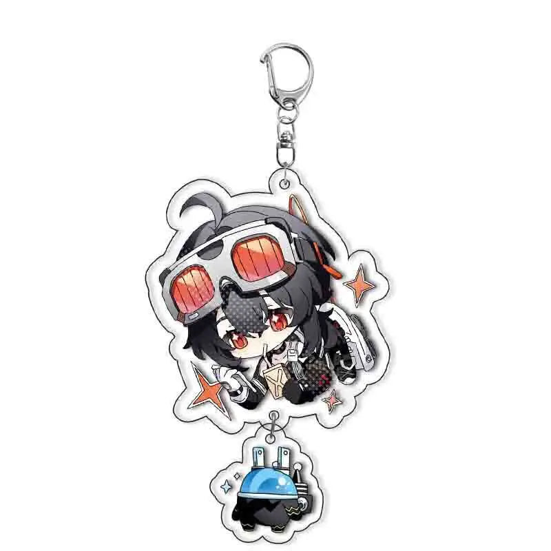 Game Zenless Zone Zero Nekomiya Mana Cosplay Costumes Acrylic Keychain