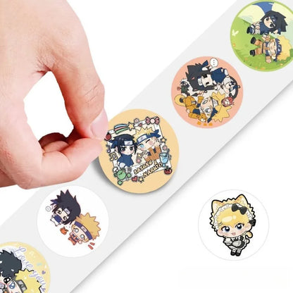Naruto Rolling stickers Sasuke Uchiha and Uzumaki Naruto Cartoon High-Appearance Fashionable Portable Student Journal Stickers