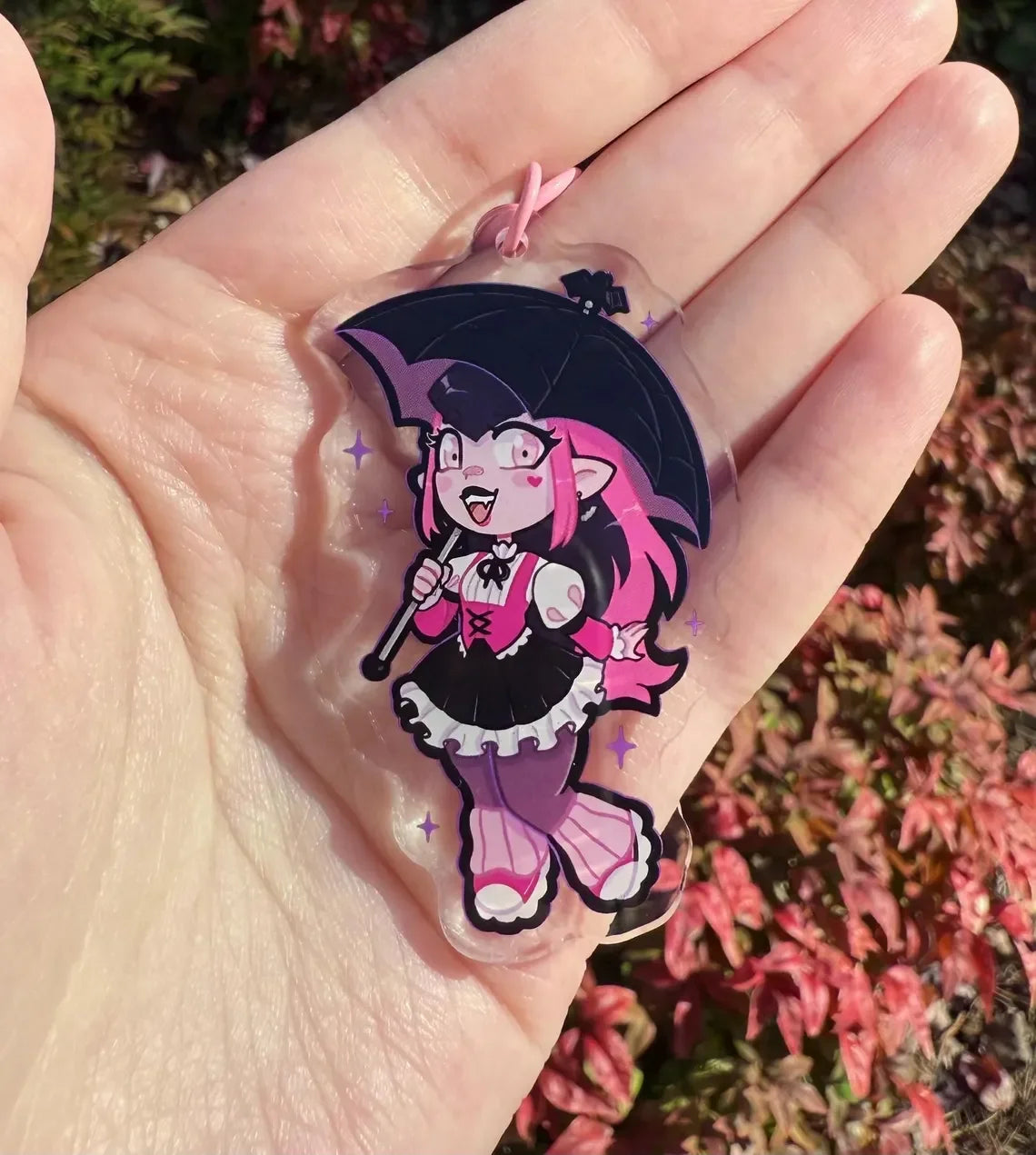 Monster Girl Metal Keychain