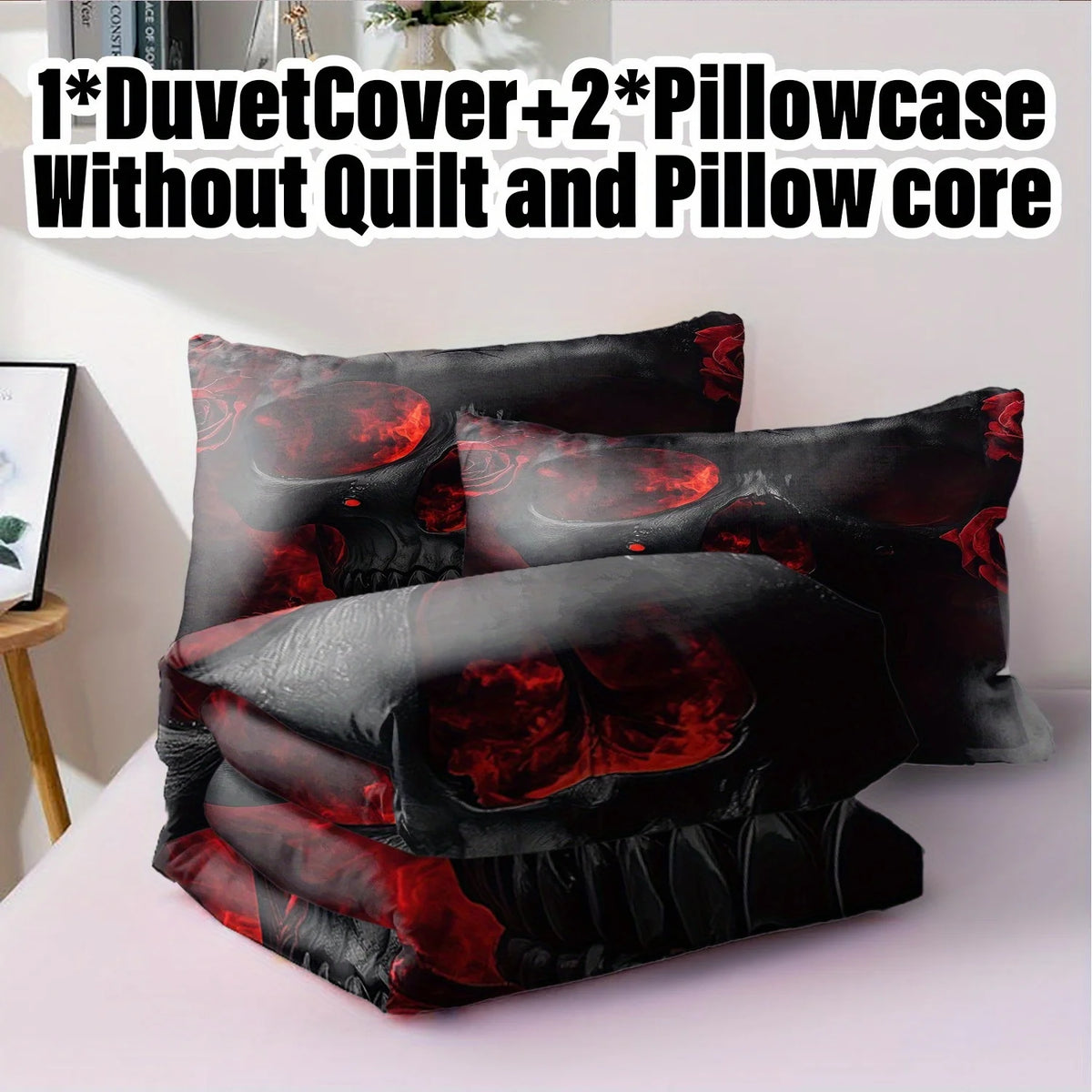 Anime Skull Duvet Cover