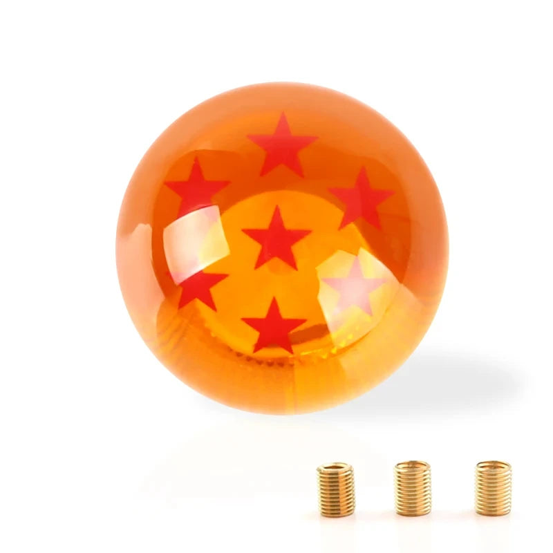Dragon Ball Super Z Shift Lever Universal Auto Shift Knob Anime Cosplay Orange Ball 54mm Diameter Gear Shift Knob 1-7 Stars Ball