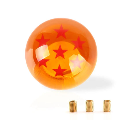 Dragon Ball Super Z Shift Lever Universal Auto Shift Knob Anime Cosplay Orange Ball 54mm Diameter Gear Shift Knob 1-7 Stars Ball