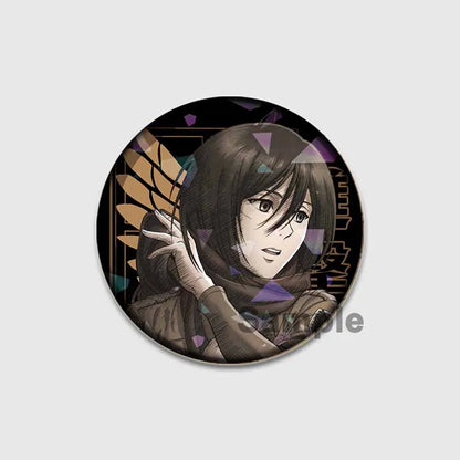Attack on Titan Anime Brooches Erwin Eren Levi Lapel Pins Cartoon Cosplay Badge Gifts Accessories Backpack Clothes Decor Jewelry