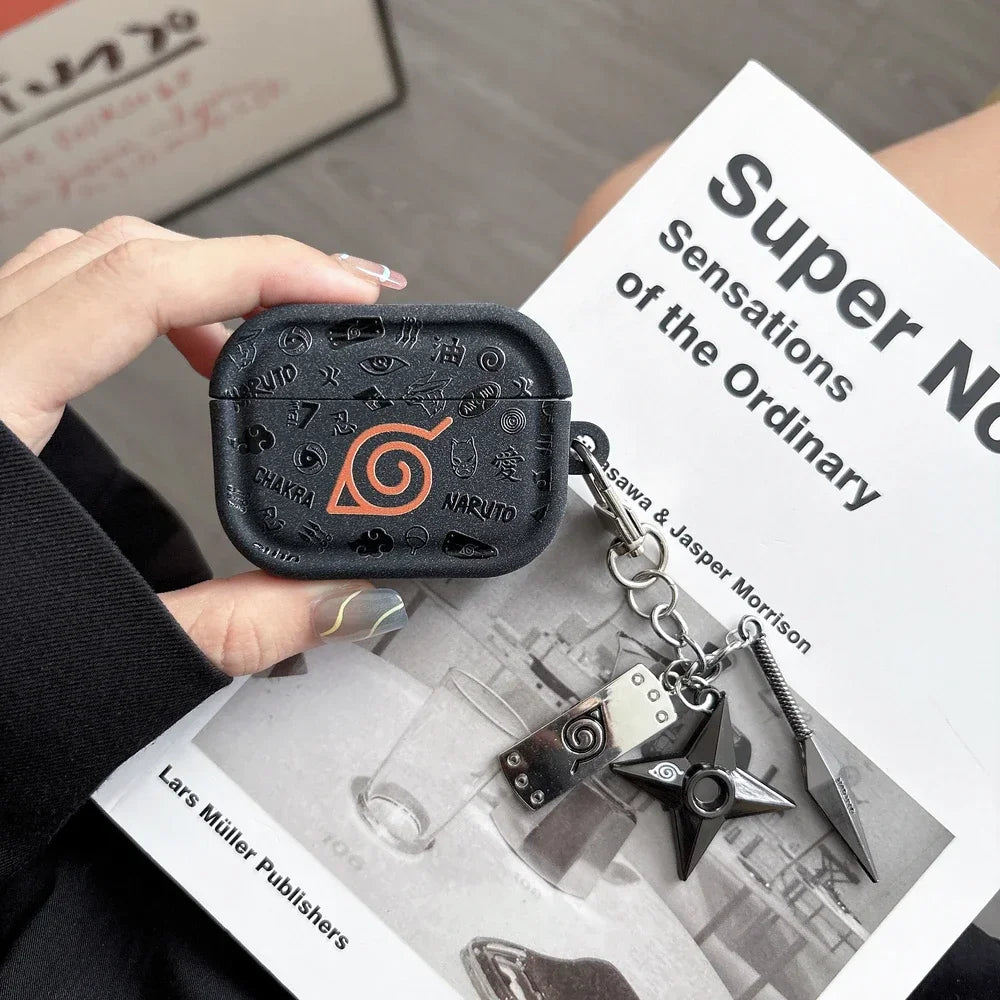 Japan Anime N-NARUTOS  Itachi Obito Pain Earphone Case For Airpods 4 2 3 1 Pro 3 2  Wireless Bluetooth Headset Protective Cover