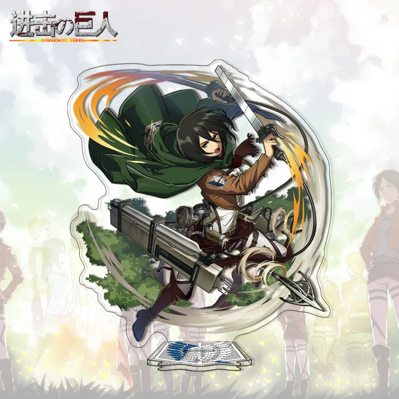 Attack on Titan Acrylic Stand Anime Large Stand Cartoon Cute Character Figure Display Stand Anime Merchandise Collectible Gift