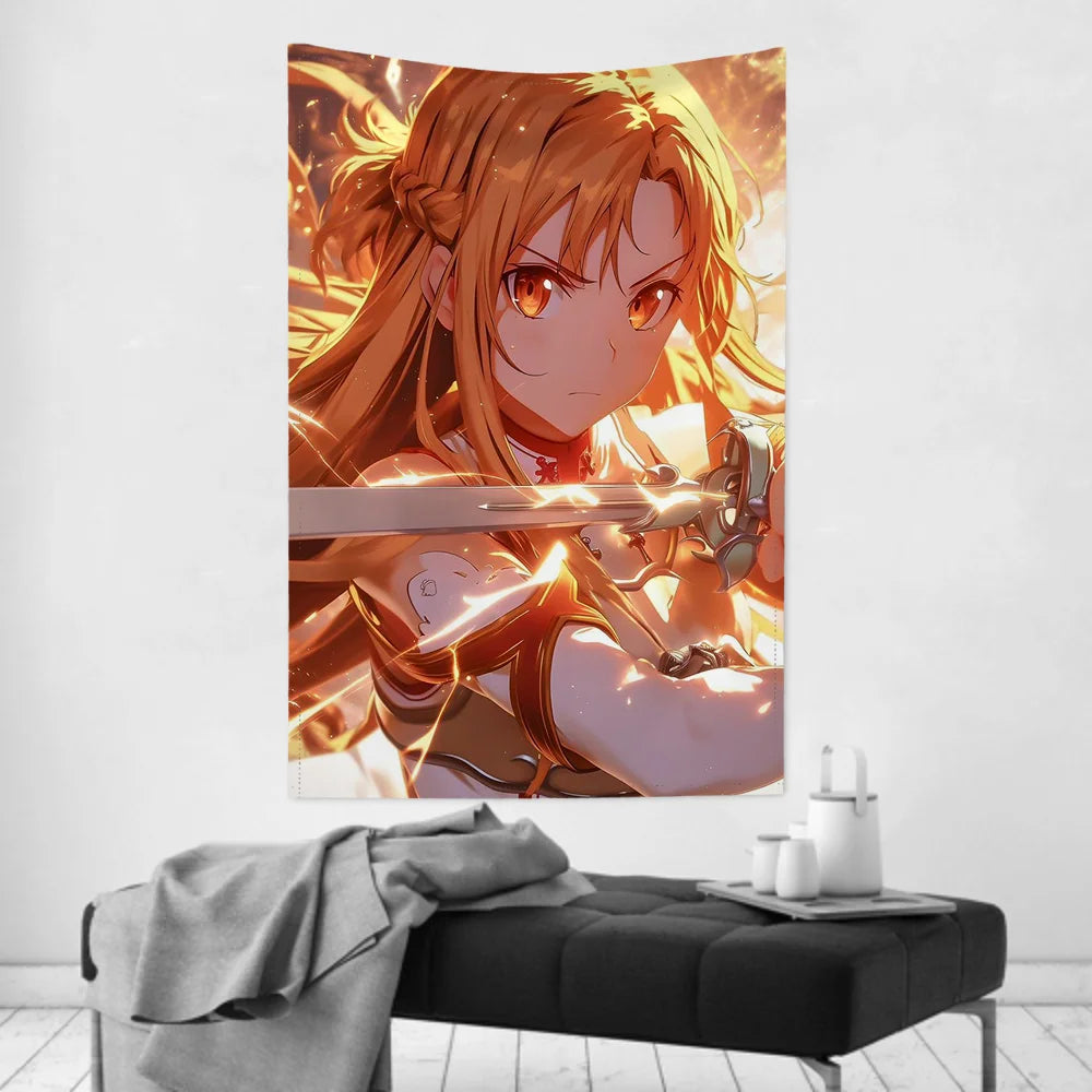 Sword Art Online Yuuki Asuna Tapestry