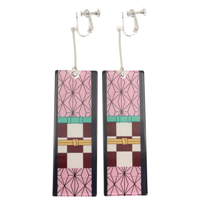 Demon Slayer Tanjiro Hanafuda Earrings