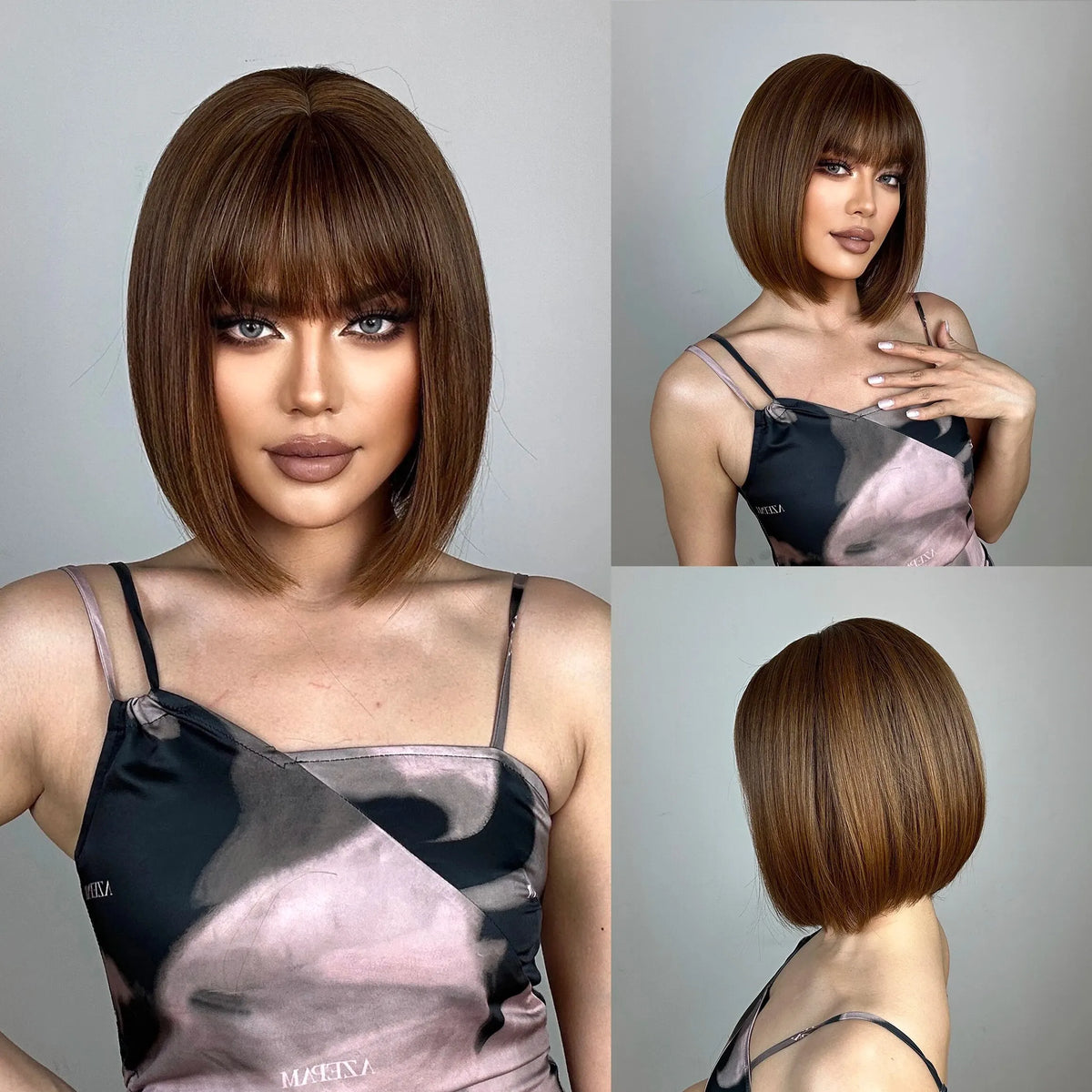 Unknown Character Pink Bob Wig