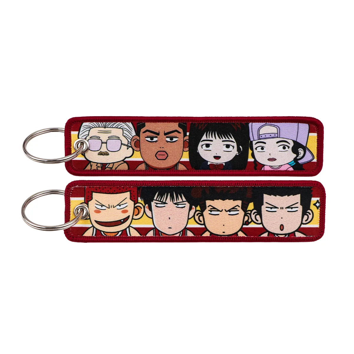 Anime Character Embroidery Keychain
