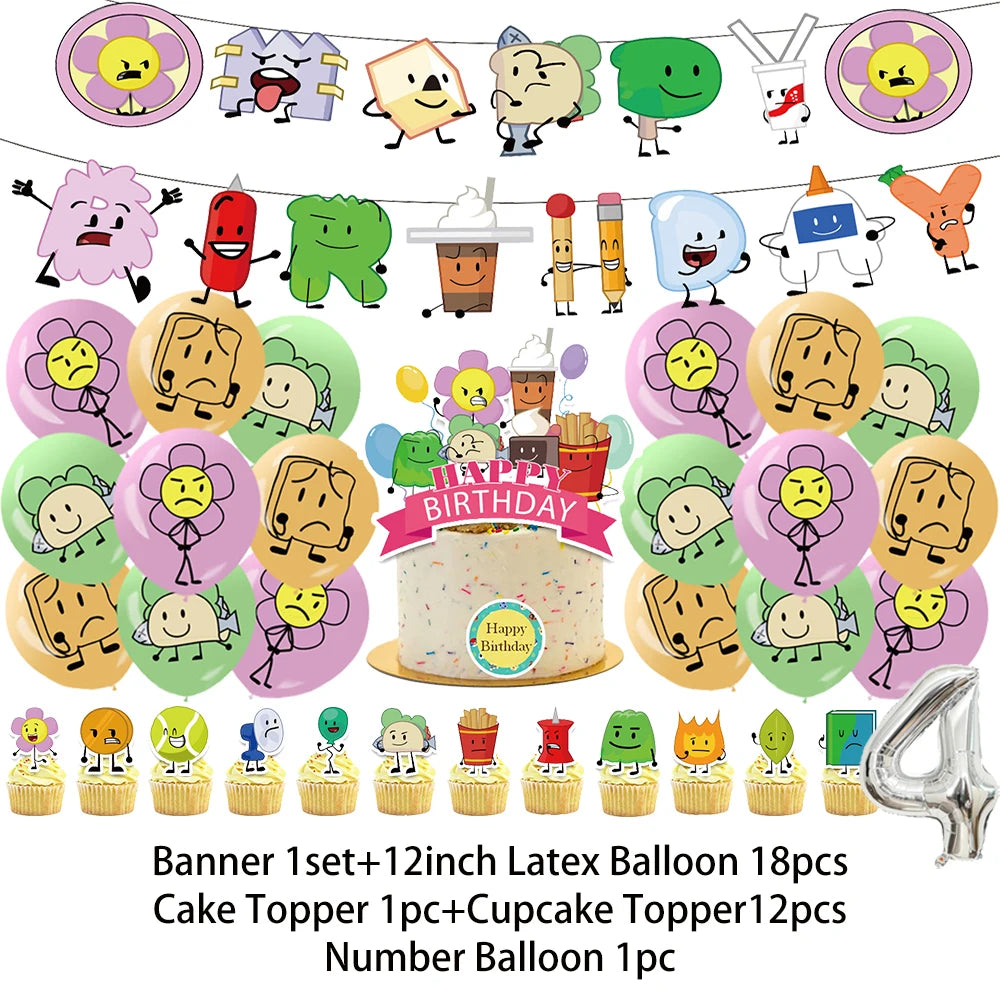 Battle For Dreaming Island Birthday Backdrop Set