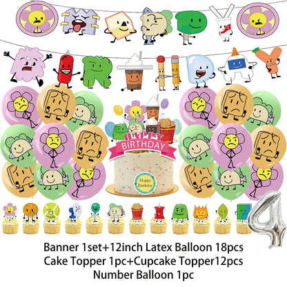 Battle For Dreaming Island Birthday Backdrop Set