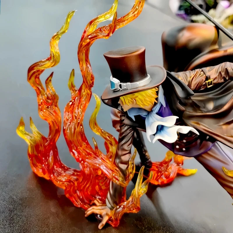 Anime One Piece Gk Figure Iu Resonance Fire Fist Sabo Revolutionary Army Pvc Action Figurine Decoration Model Statue Toys Gifts