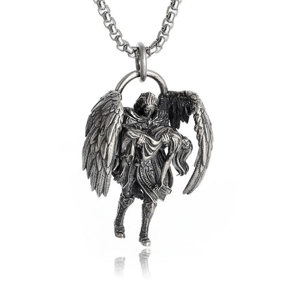 Anime Mecha Girl Pendant Necklace
