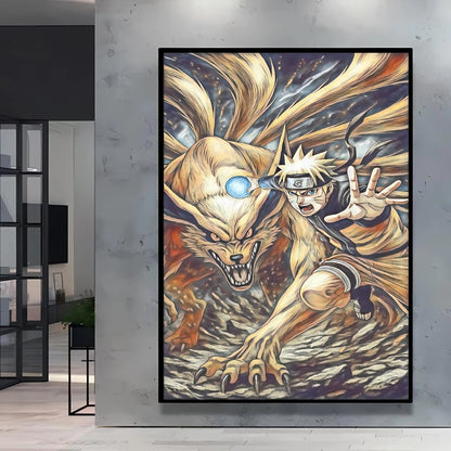 Print on Canvas Wall Art Naruto Uchiha Itachi Poster HD Cartoon Pictures Home Living Room Decoration Paintings Holiday Gifts