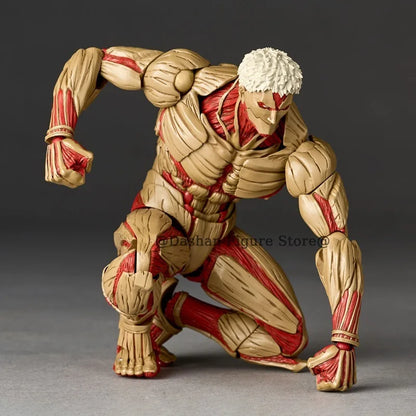 Attack on Titan Figure Revoltech The Armored Titan Action Figures Amazing Yamaguchi Yoroi no Kyojin Reiner Braun PVC Model Toys