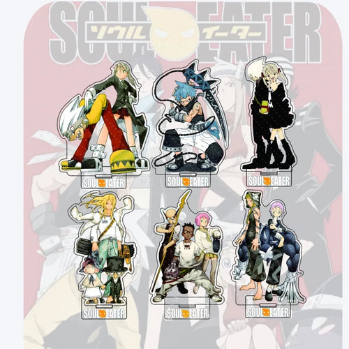 Anime Soul Eater Acrylic Standee Death the Kid Black Star Maka Figure